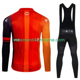 Homme Tenue Cycliste Manches Longues et Collant à Bretelles Hiver Thermal Fleece Ineos Grenadier 2024